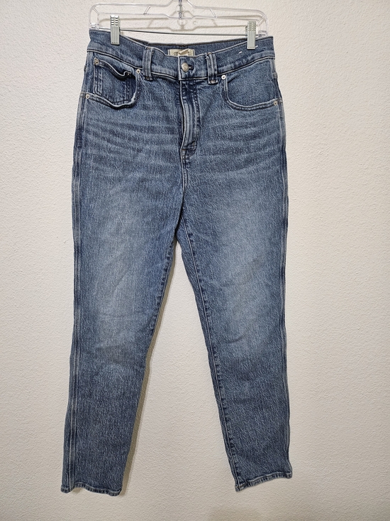 Madewell Denim - Madewell High-Rise Straight-Leg Jeans in Faded Blue